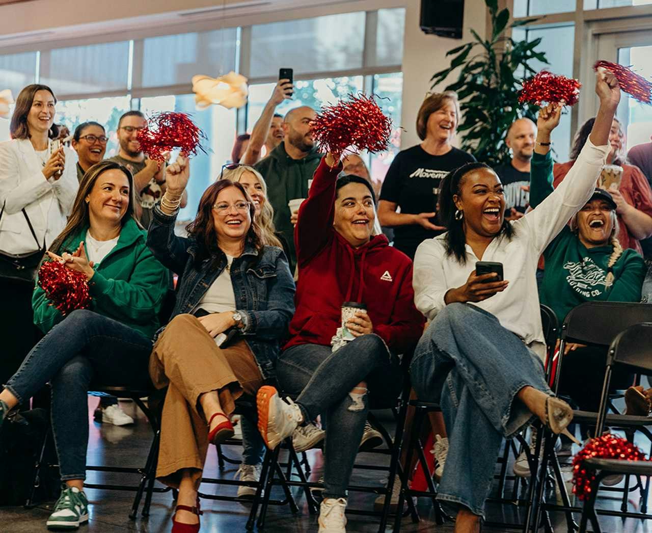 Movement employee smiling